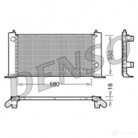 Радиатор охлаждения двигателя DENSO 8717613472675 Fiat Stilo (192) 1 2001 – 2010 55CM1 Q drm09121