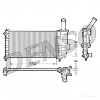 Радиатор охлаждения двигателя DENSO 807284 drm09100 0PHKN F 8717613472521