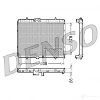 Радиатор охлаждения двигателя DENSO L MGE759 DRM07015 8717613470657 Citroen DS3