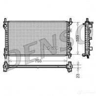 Радиатор охлаждения двигателя DENSO 8717613478301 C KHGERJ Ford Tourneo Connect 1 (C170) Минивэн 1.8 TDCi 90 л.с. 2002 – 2013 DRM10108