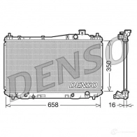 Радиатор охлаждения двигателя DENSO 807826 DRM40008 K HLMR3U 8717613483336