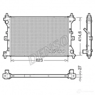 Радиатор охлаждения двигателя DENSO 1437343338 DRM47039 89S N1U