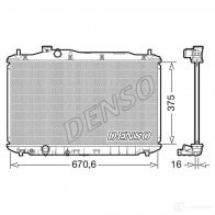 Радиатор охлаждения двигателя DENSO DRM40105 75Y 1V16 8717613401651 1424918614