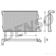 Радиатор охлаждения двигателя DENSO 8717613485255 Volkswagen Caddy (2KB, 2KJ, 2CB, 2CJ) 3 Минивен 1.9 TDI 4motion 105 л.с. 2008 – 2010 DRM32019 OYLK0 4