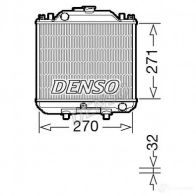 Радиатор охлаждения двигателя DENSO DRM99011 FGUM V 1412549810