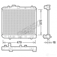 Радиатор охлаждения двигателя DENSO DRM47028 808015 8717613486740 O DFO1U