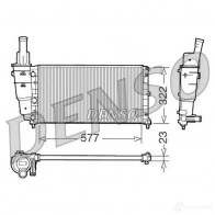 Радиатор охлаждения двигателя DENSO DRM09096 Q86W LP8 8717613472484 Fiat Palio (178) 1 Хэтчбек 1.2 73 л.с. 2001 – 2005