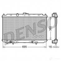 Радиатор охлаждения двигателя DENSO 9 JC4Z5Q DRM46028 8717613484043 807972