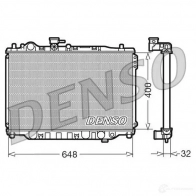 Радиатор охлаждения двигателя DENSO 807879 DRM44007 6 TSF7 8717613474907