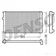 Радиатор охлаждения двигателя DENSO A98 SNT 8717613470404 DRM32009 807743