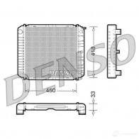 Радиатор охлаждения двигателя DENSO DRM33004 807770 DL 34T 8717613474488