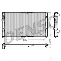 Радиатор охлаждения двигателя DENSO DRM26040 FV HM4 Volkswagen Passat (B3-B4) 2 Универсал 1.8 G60 Syncro 160 л.с. 1988 – 1997 8717613470275