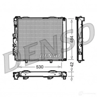 Радиатор охлаждения двигателя DENSO 8717613469040 DRM17040 Mercedes E-Class (S124) 1 Универсал 2.8 E 280 T (1288) 193 л.с. 1993 – 1996 MOM4 YF