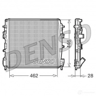 Радиатор охлаждения двигателя DENSO Q5L JM 807648 8717613471289 DRM23018