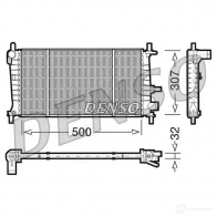 Радиатор охлаждения двигателя DENSO GQ2V H Ford Fiesta 4 (DX, JA, JB) Хэтчбек 1.3 i 50 л.с. 1995 – 2002 8717613473474 DRM10041