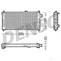 Радиатор охлаждения двигателя DENSO 807548 8717613469866 DRM20064 L0G PY