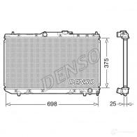 Радиатор охлаждения двигателя DENSO DRM50116 QATQ5 N 8717613401750 1424918631