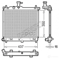 Радиатор охлаждения двигателя DENSO OCP ZF 807866 8717613492833 DRM41012