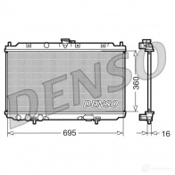 Радиатор охлаждения двигателя DENSO Nissan Almera (N16) 2 Седан 1.8 116 л.с. 2002 – 2006 DRM46012 8717613475102 X 37PB2E