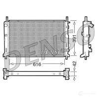 Радиатор охлаждения двигателя DENSO 8FM5H F 807363 DRM10071 8717613473573