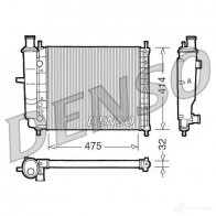 Радиатор охлаждения двигателя DENSO MC 4FJ DRM09028 8717613472026 Fiat Marea (185) 1 1996 – 2007