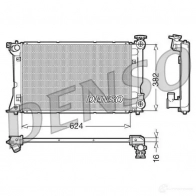 Радиатор охлаждения двигателя DENSO 8717613475416 808040 1YRM B drm50018