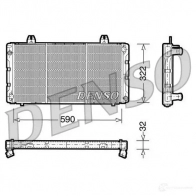 Радиатор охлаждения двигателя DENSO 732K B 807709 8717613474273 DRM25002