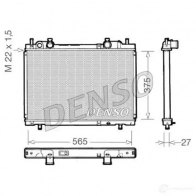 Радиатор охлаждения двигателя DENSO BF3 K9 DRM09025 Fiat Marea (185) 1 1996 – 2007 8717613471999