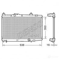 Радиатор охлаждения двигателя DENSO 61 JEJ3 8717613401705 DRM50105 Toyota Yaris Verso (XP20) 1 2000 – 2005