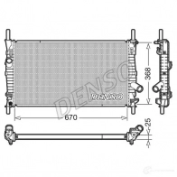 Радиатор охлаждения двигателя DENSO DRM10004 8717613492529 Ford Transit 6 (FD) Автобус 2.0 DI (FE. FF. FG) 100 л.с. 2000 – 2006 N I6XQGA