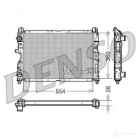 Радиатор охлаждения двигателя DENSO 807086 W TB96 DRM01003 8717613471838