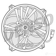 Вентилятор радиатора DENSO 805713 DER21015 4 Q0B4 8717613463345