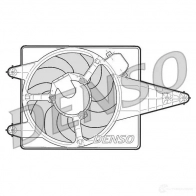 Вентилятор радиатора DENSO 805574 8717613463796 DER01204 7C YIJ