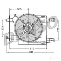 Вентилятор радиатора DENSO 8717613463703 DER01011 F3HT N 805563