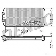 Радиатор печки, теплообменник DENSO Citroen C4 Picasso 1 (UD, PF2) Минивэн 1.8 i 16V 125 л.с. 2007 – 2011 drr07005 3MW9 7 8717613475607