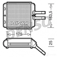 Радиатор печки, теплообменник DENSO 8717613487815 EL XO8S DRR08001 808129