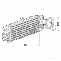 Интеркулер DENSO 8717613485279 dit12003 806421 UUO8 KT