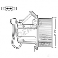 Моторчик вентилятора печки DENSO HQA E9 DEA02009 Audi Q5 (8RB) 1 Кроссовер 2.0 Tdi Quattro 143 л.с. 2009 – 2024