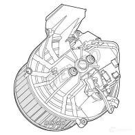 Моторчик печки, вентилятора DENSO Citroen Jumpy 2 (VF7) Минивэн 2.0 i 140 л.с. 2007 – наст. время 8717613488263 dea07003 J 3HYP