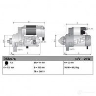 Стартер DENSO E JLUX 808306 DSN978 8717613054376 - Изображение 3