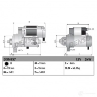 Стартер DENSO 808272 DSN937 8717613019146 V ZFSWFP - Изображение 3
