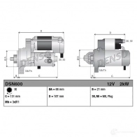 Стартер DENSO DSN600 0K AWHZ 8717613020616 808255 - Изображение 3