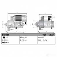 Стартер DENSO 808267 8717613019092 UV 38F DSN929 - Изображение 3
