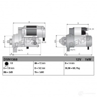 Стартер DENSO 8717613054352 dsn1368 808227 PI9O D9 - Изображение 3