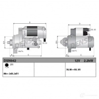 Стартер DENSO 808276 U1X0 EY 8717613024102 DSN942 - Изображение 3