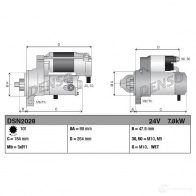 Стартер DENSO 0C 14U DSN2028 1424325687 8717613114148 - Изображение 3