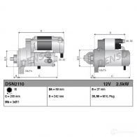 Стартер DENSO DSN2110 GE3 OBS 1437368682 - Изображение 3