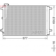 Радиатор кондиционера DENSO WRX FAU DCN02046 1440122489