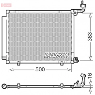 Радиатор кондиционера DENSO KR VQDT5 DCN10058 Ford Fiesta 7 (ST) Хэтчбек 1.1 Ti-VCT 75 л.с. 2019 – 2024