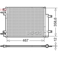 Радиатор кондиционера DENSO 1 YNU7 DCN20046 1440122515